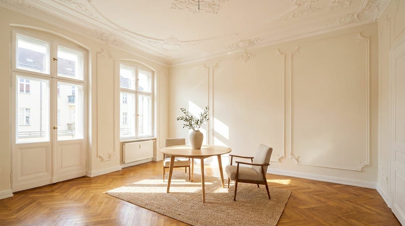 Altbau in Warmweiß